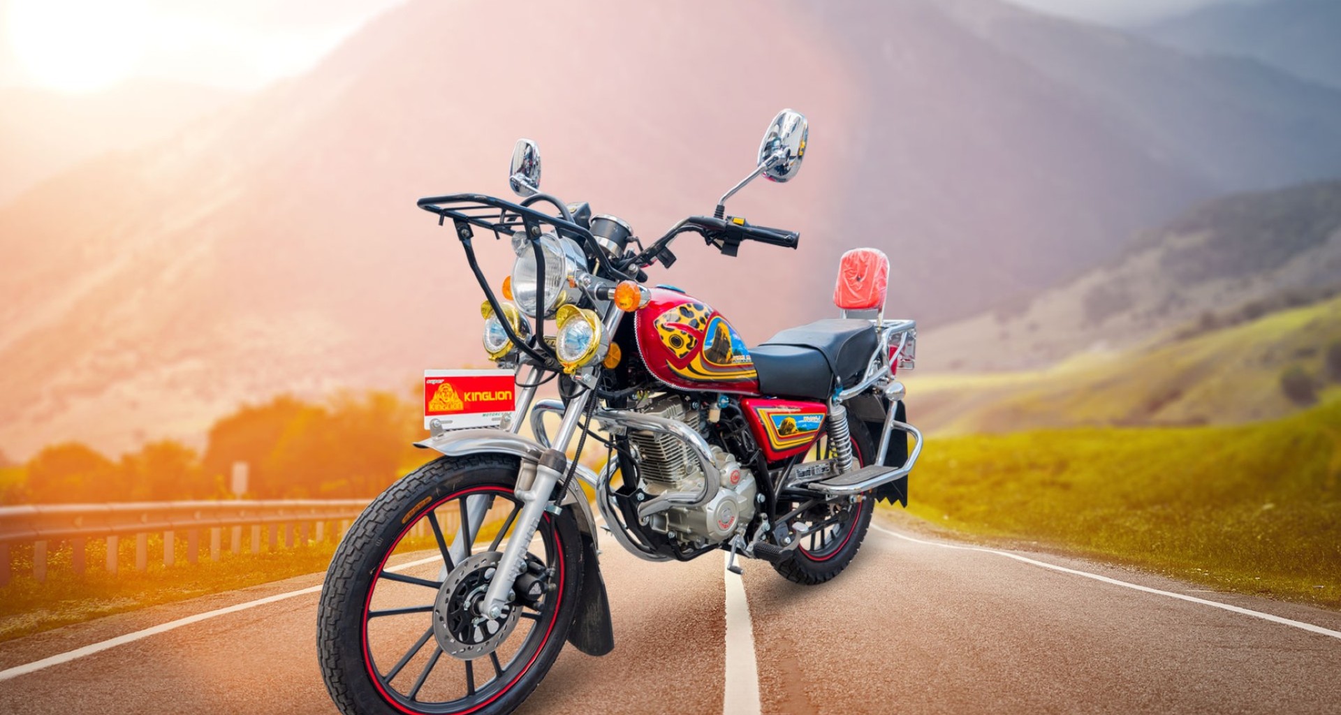 Motorcycles range illustration