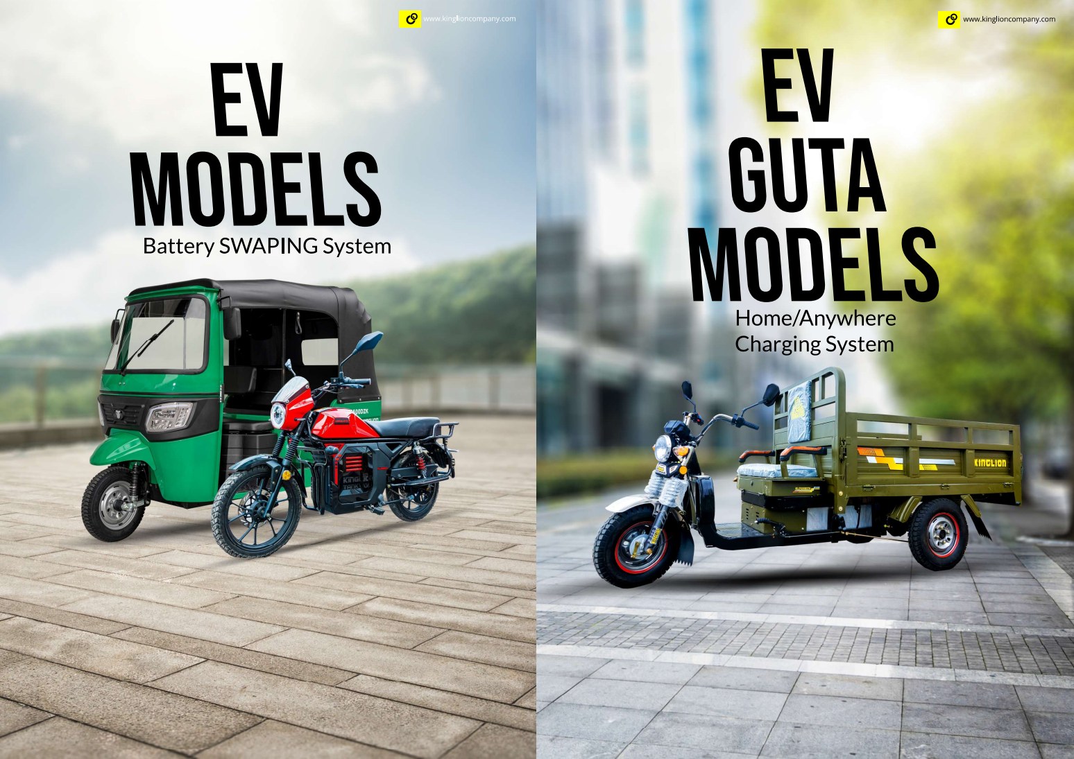 Motorcycles brochure illustration