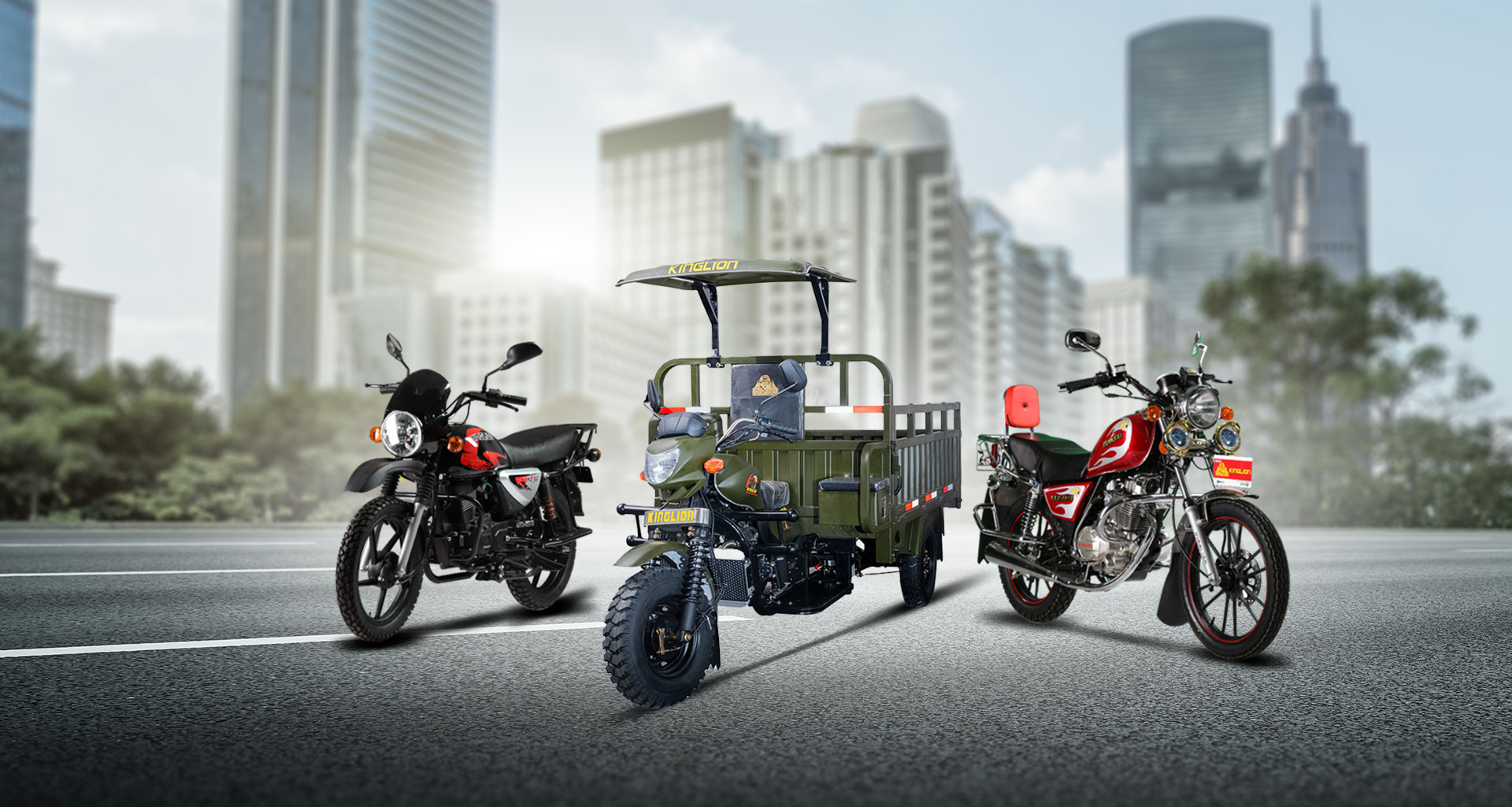 Motorcycles range illustration